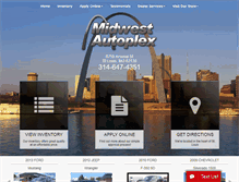 Tablet Screenshot of midwestautoplex.com